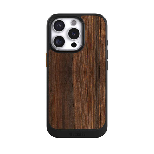Apple iPhone 16 Pro NIVOcore Nußbaum Holzlook