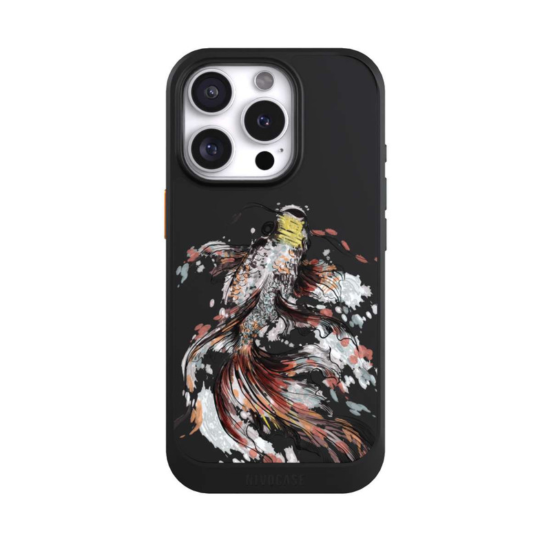iPhone 16 Pro NIVOcore Koi (Watercolor) transparent