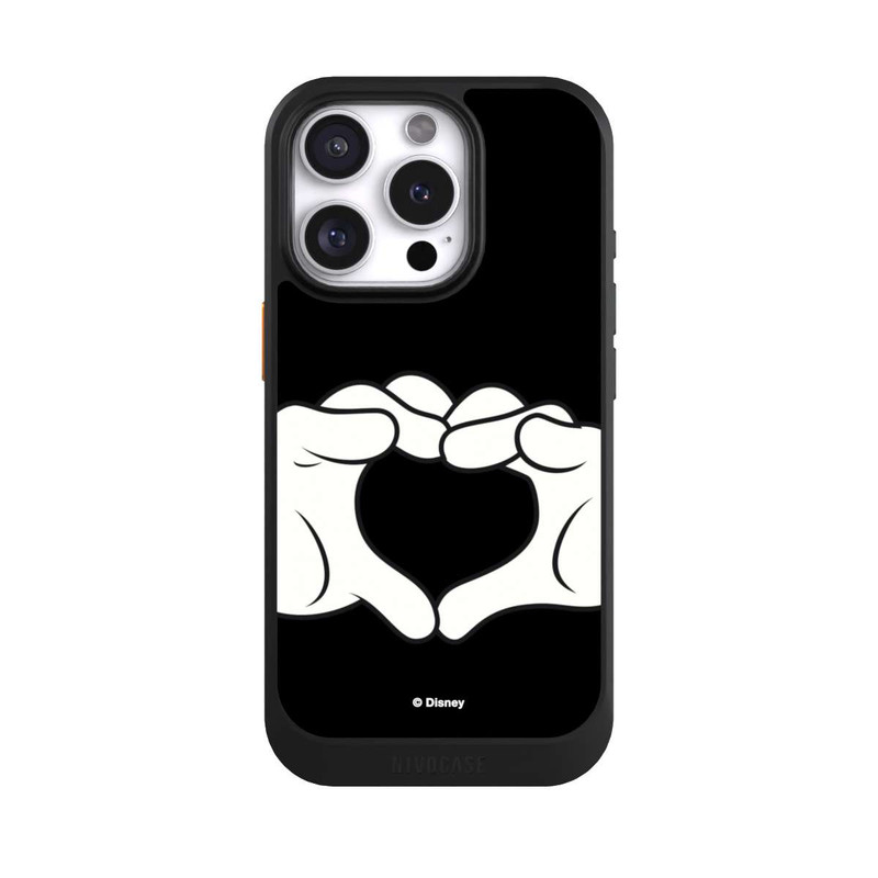 iPhone 16 Pro NIVOcore Cœur Mains Mickey et Minnie
