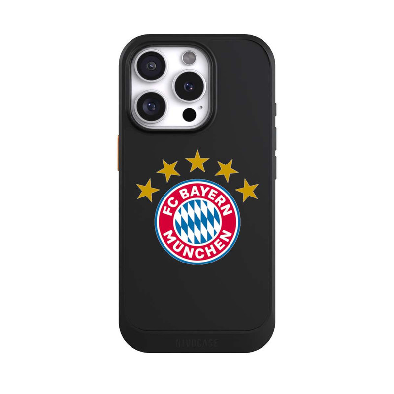 iPhone 16 Pro NIVOcore FCB Logo mit Sterne - ohne Hintergrund