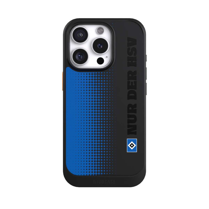 iPhone 16 Pro NIVOcore Nur der HSV - Rautenraster Blau - ohne Hintergrund