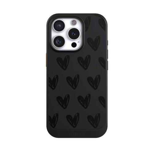 Apple iPhone 16 Pro NIVOcore Black Hearts transparent