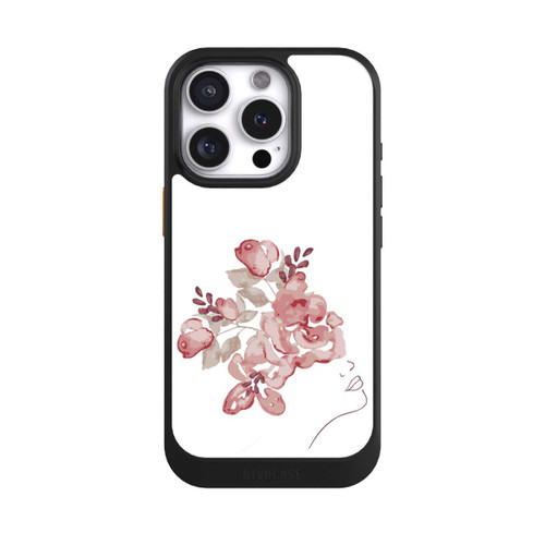 Apple iPhone 16 Pro NIVOcore Line Art Gesicht Blumen