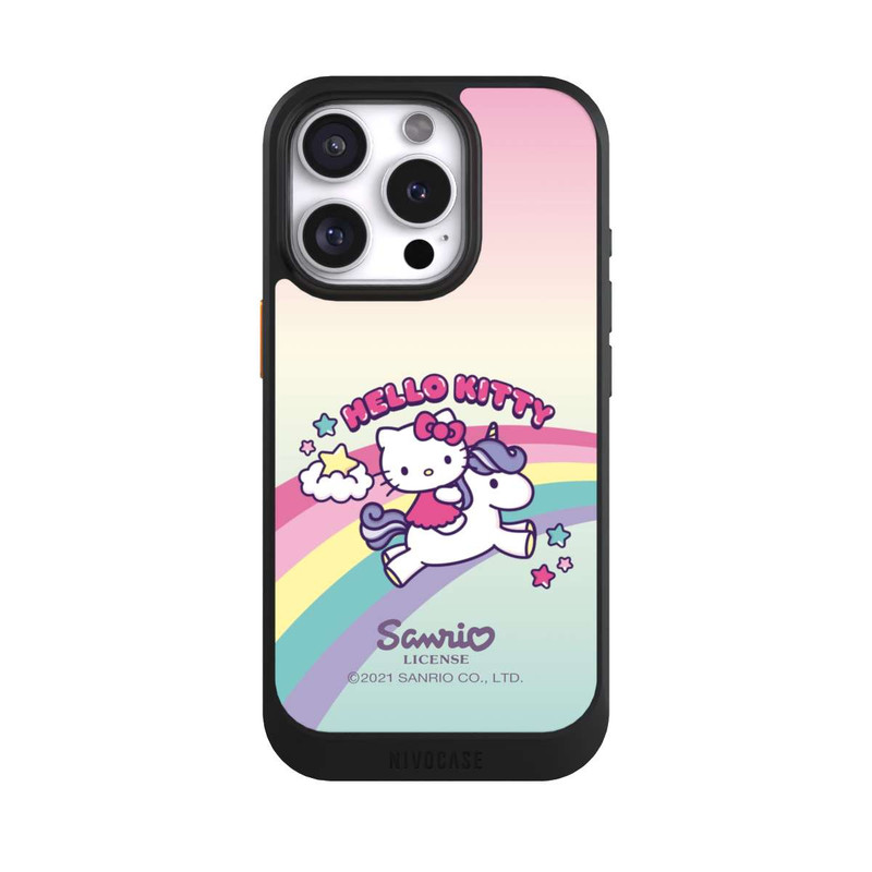 iPhone 16 Pro NIVOcore Hello Kitty Regenbogen 