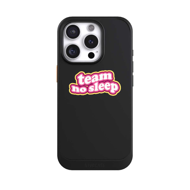 iPhone 16 Pro NIVOcore Team No Sleep 70s Transparent