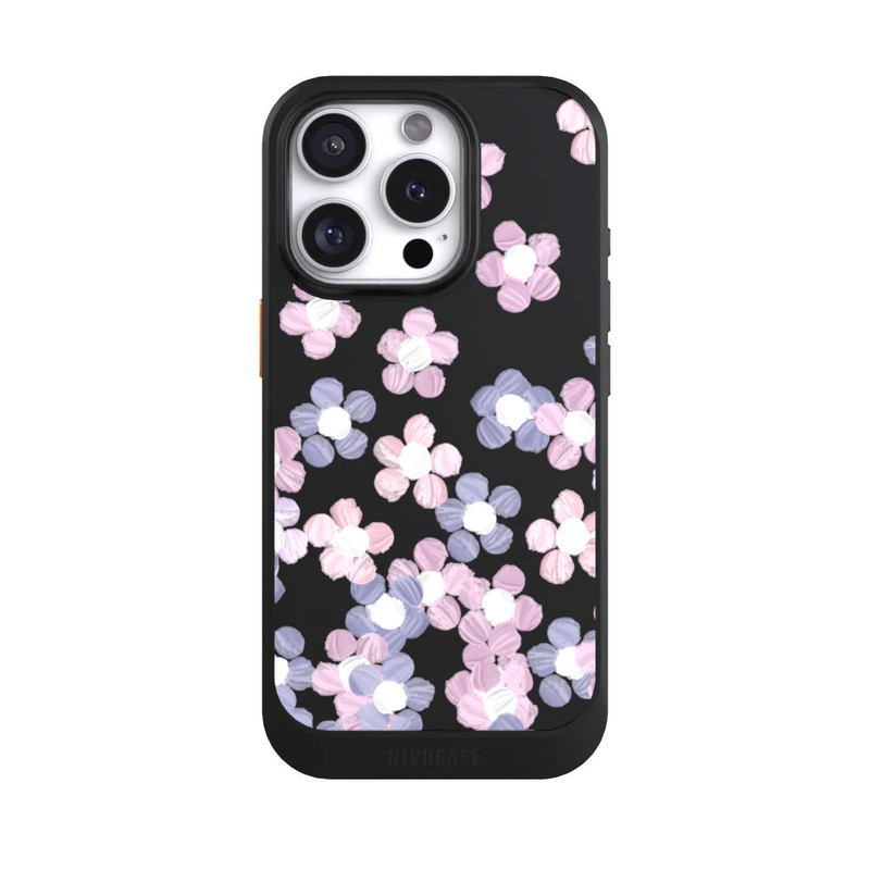 iPhone 16 Pro NIVOcore Fleurs simples transparentes