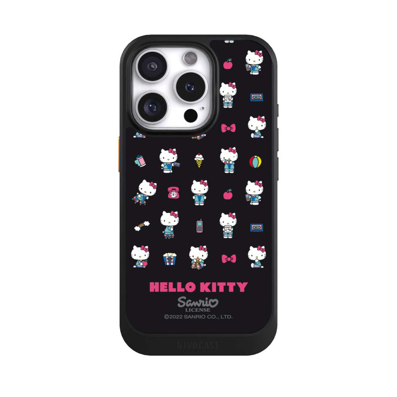 iPhone 16 Pro NIVOcore Hello Kitty 90s Schwarz