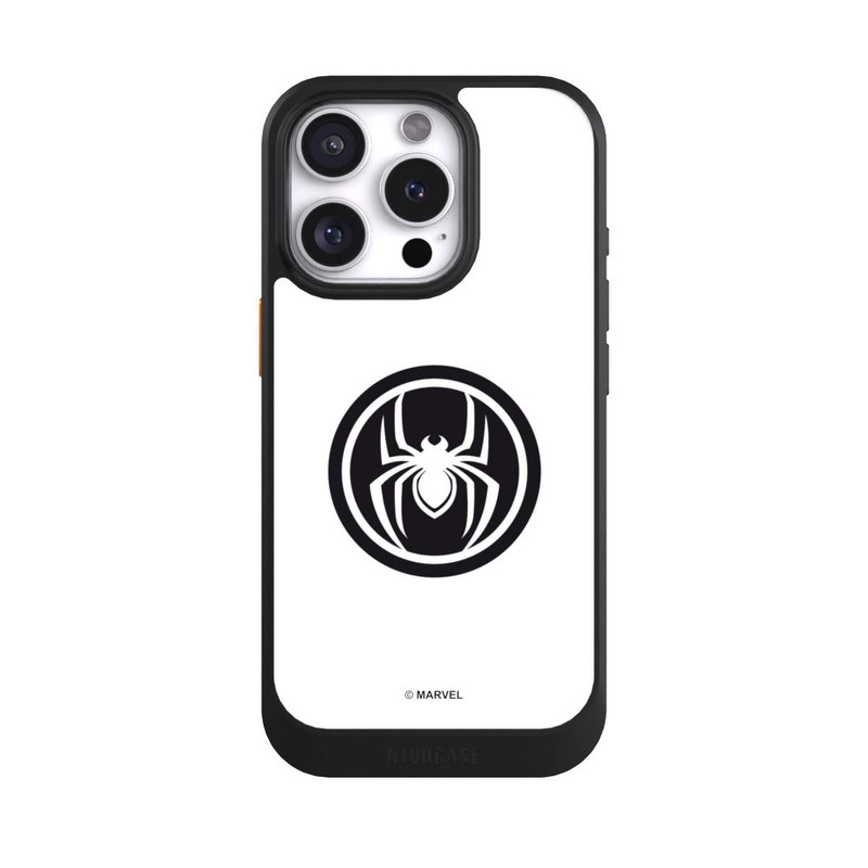iPhone 16 Pro NIVOcore Spider-Man Spider Logo White