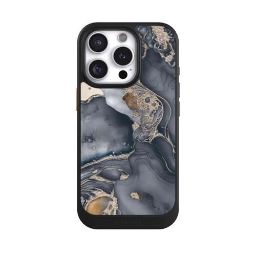 Apple iPhone 16 Pro NIVOcore Alcohol Ink Gold Grau mit KI
