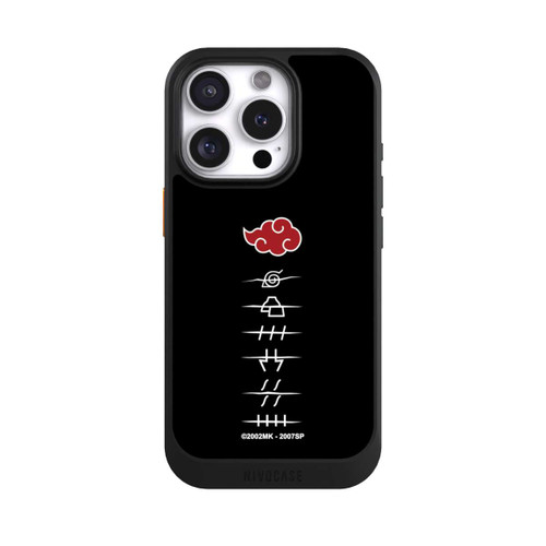 Apple iPhone 16 Pro NIVOcore Akatsuki Mitgliedssymbole Schwarz