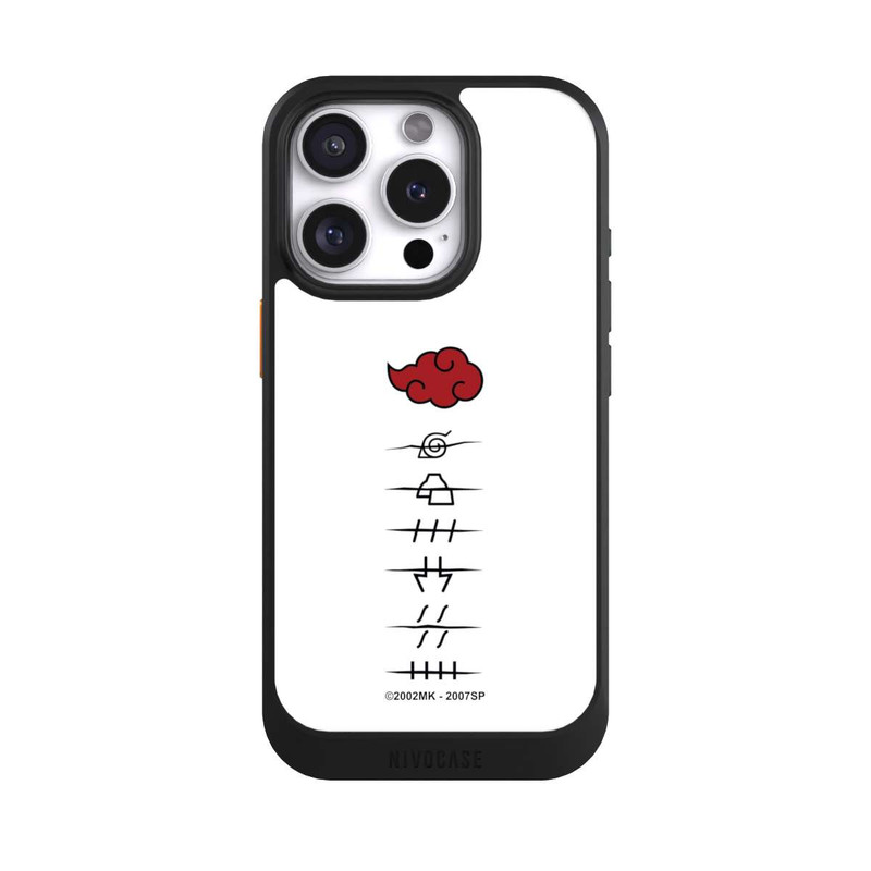 iPhone 16 Pro NIVOcore Symboles blancs des membres d'Akatsuki