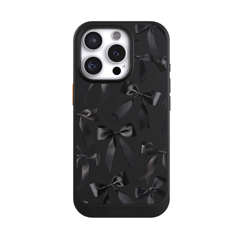 iPhone 16 Pro NIVOcore Black Satin Bow