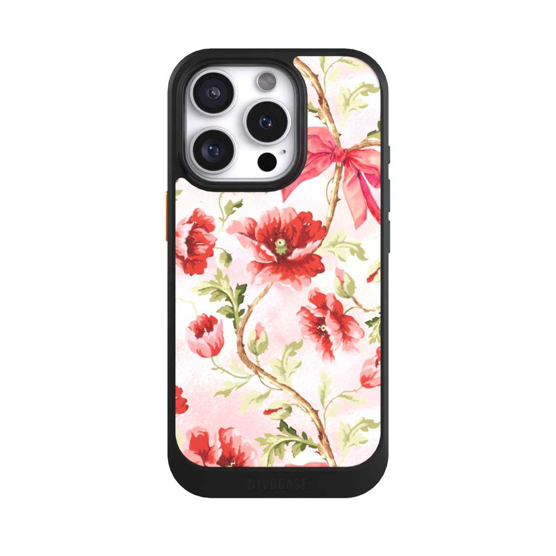 iPhone 16 Pro NIVOcore Motif Coquelicots Rose