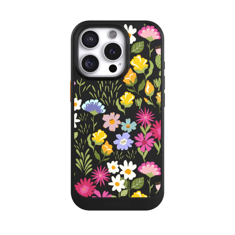iPhone 16 Pro NIVOcore Summer Flowers Pattern Transparent