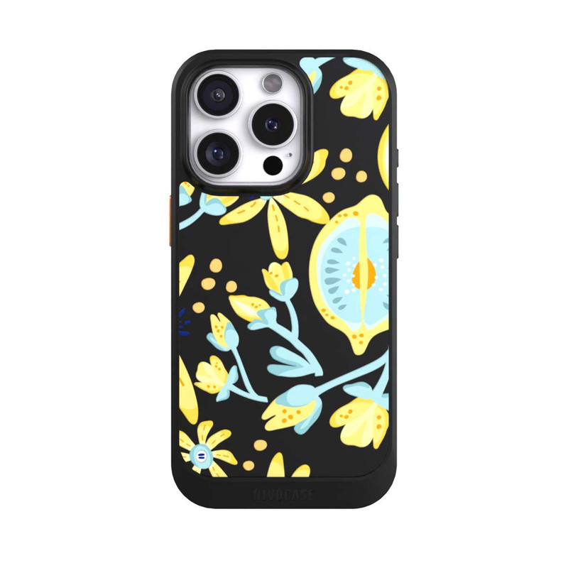 iPhone 16 Pro NIVOcore Lemon Summer Pattern Transparent Yellow