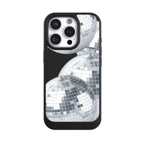 Apple iPhone 16 Pro NIVOcore Disco Ball Party Silver Transparent with AI