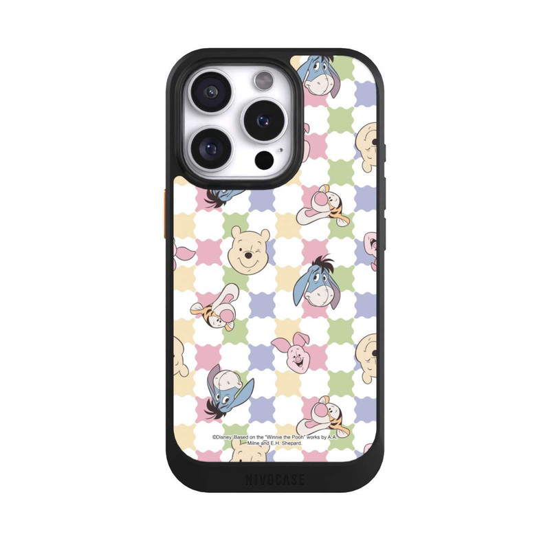 iPhone 16 Pro NIVOcore Winnie Puuh und Freunde farbenfrohes Muster