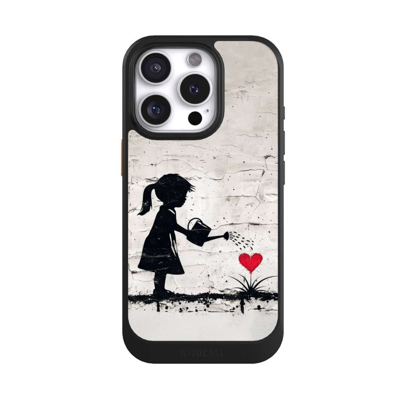 iPhone 16 Pro NIVOcore Girl Watering Bunch of Flowers 