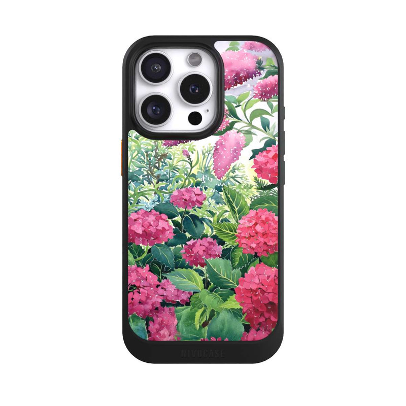 iPhone 16 Pro NIVOcore Garden Hydrangeas and Buddleia by Christopher Ryland