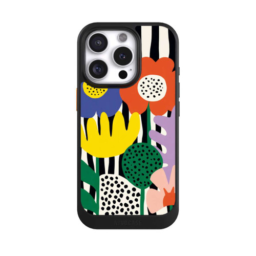 Apple iPhone 16 Pro NIVOcore Flowers Striped Background