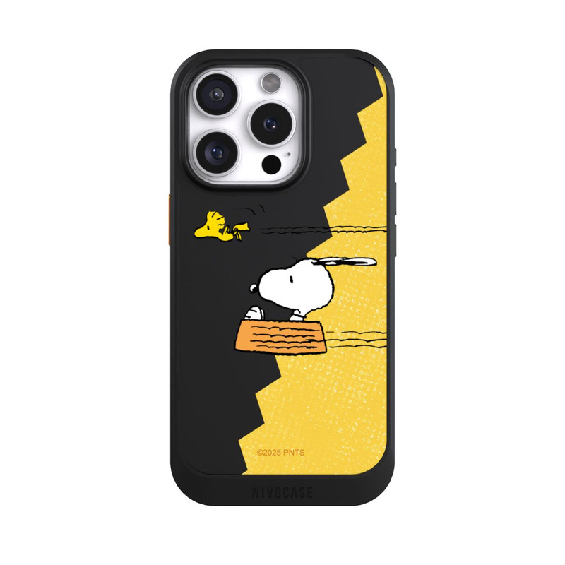 iPhone 16 Pro NIVOcore Peanuts-Snoopy und Woodstock Transparent