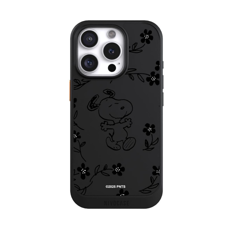 iPhone 16 Pro NIVOcore Snoopy und Flowers Transparent