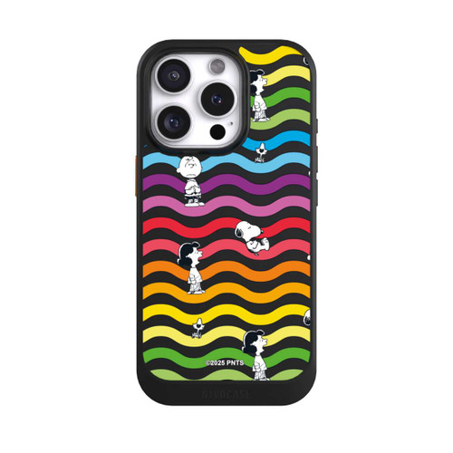 Apple iPhone 16 Pro NIVOcore Snoopy Pattern Rainbow Transparent