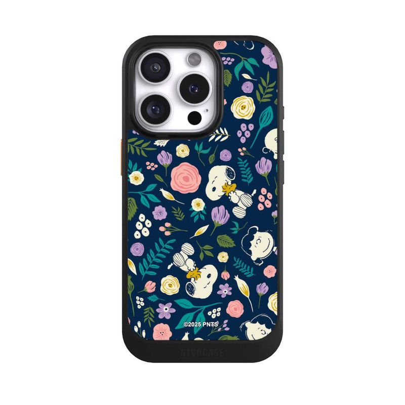 iPhone 16 Pro NIVOcore Peanuts Dark Flower Pattern