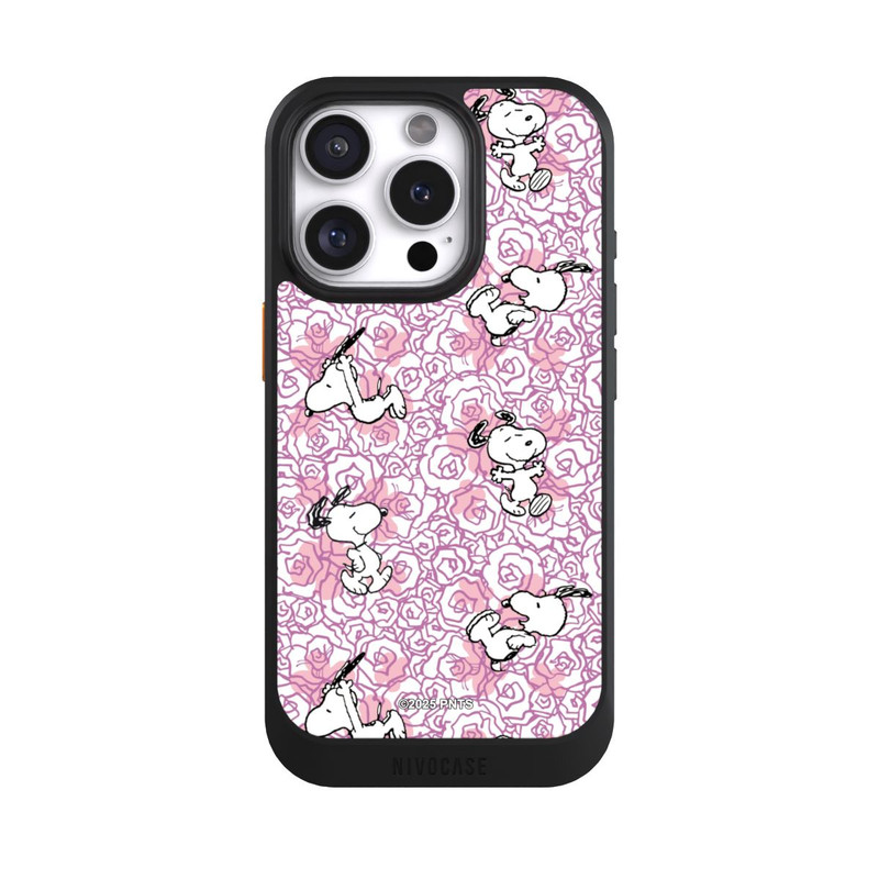 iPhone 16 Pro NIVOcore Peanuts Pink Roses Pattern