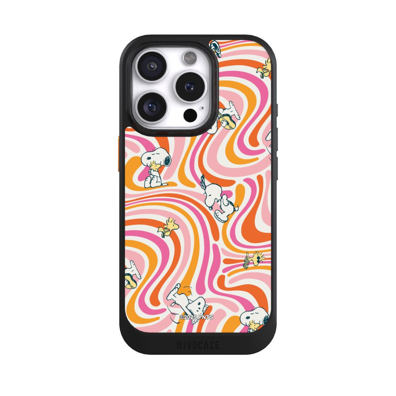 iPhone 16 Pro NIVOcore Peanuts Hippie Pattern Orange