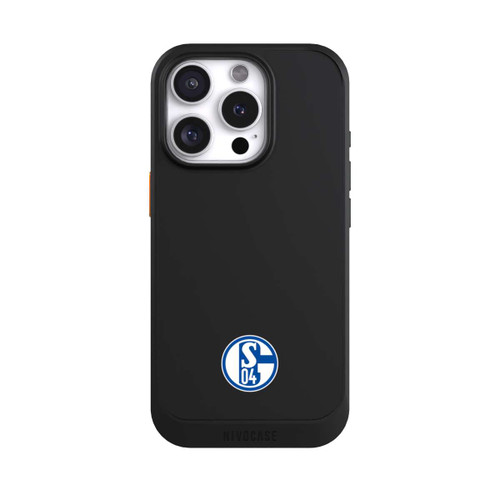 Apple iPhone 16 Pro NIVOcore FC Schalke 04 Logo Klein Transparent