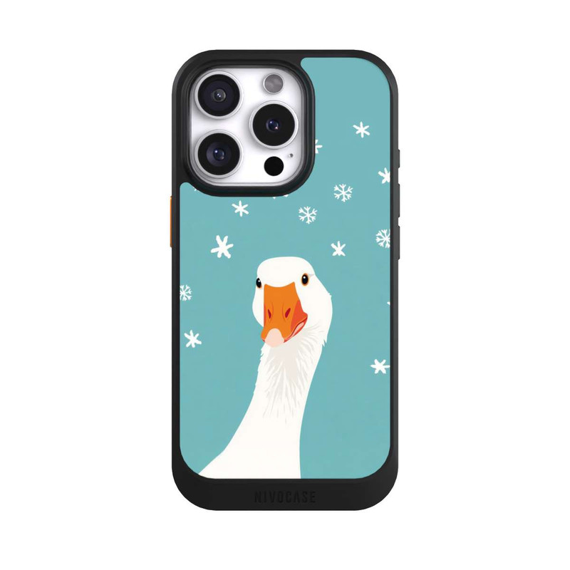 iPhone 16 Pro NIVOcore Funny Goose Stars Blue with AI