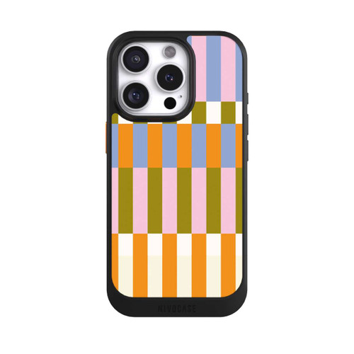 Apple iPhone 16 Pro NIVOcore Thème à Carreaux Colorés et Audacieux