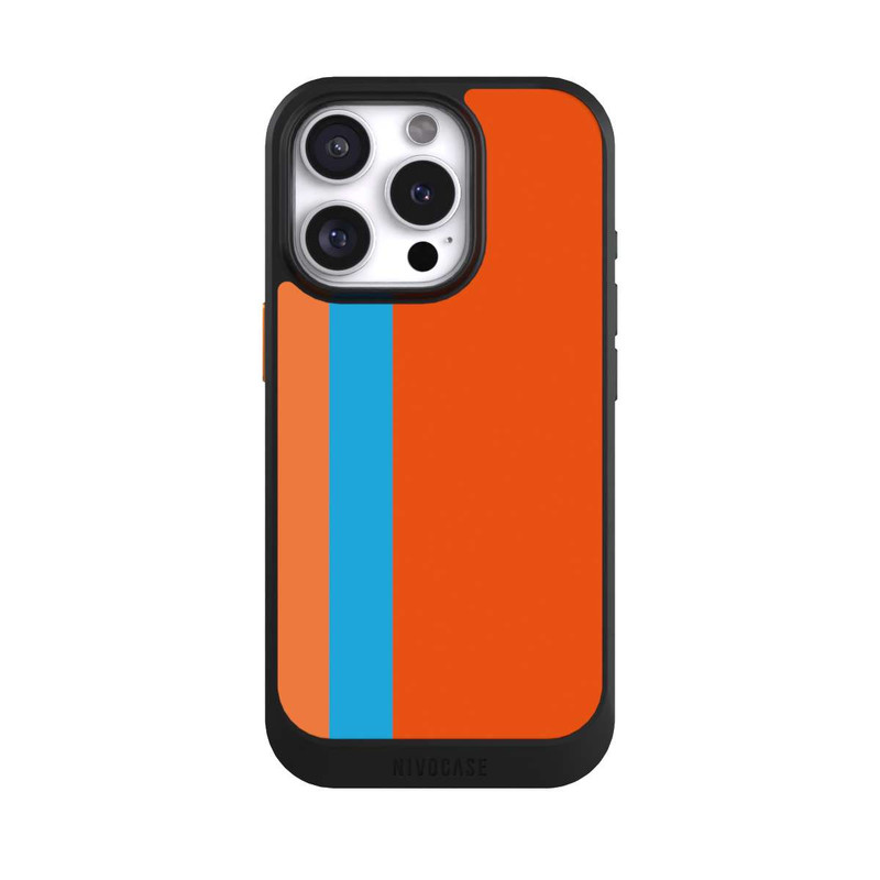 iPhone 16 Pro NIVOcore Streifen Orange Blau