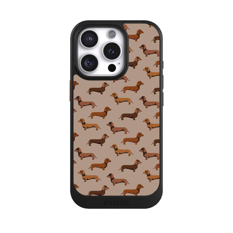 iPhone 16 Pro NIVOcore Modèle Teckel Brun