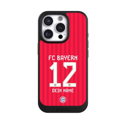 Apple iPhone 16 Pro NIVOcore FC Bayern München Trikot Personalisierbar 26-27