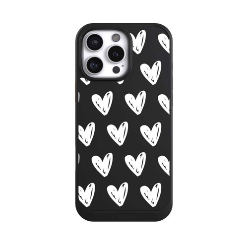 Apple iPhone 16 Pro Max NIVOcore Herzen Weiß ohne Hintergrund