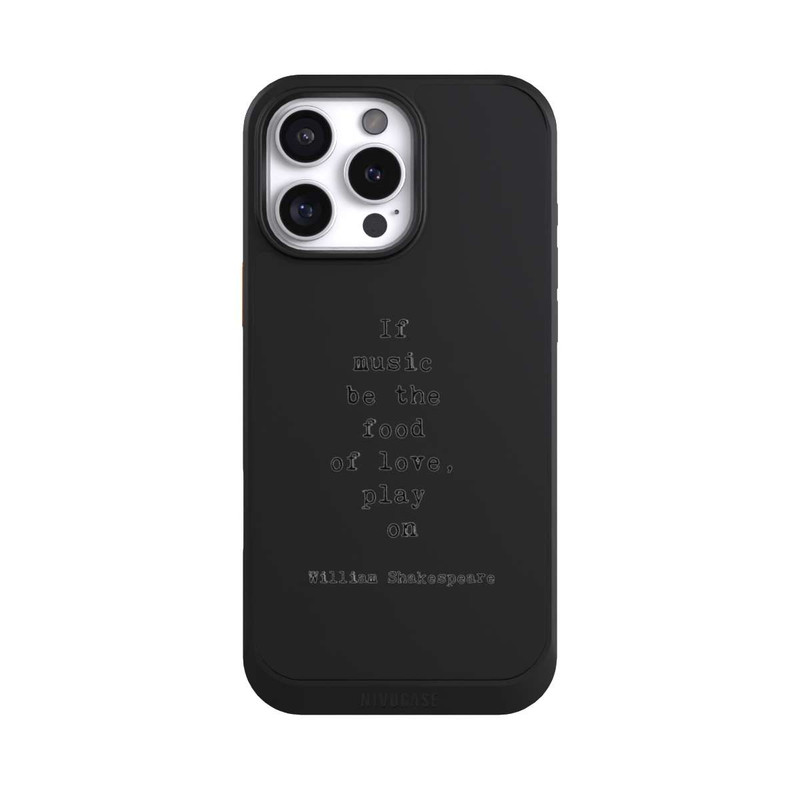 iPhone 16 Pro Max NIVOcore Shakespeare Music Food Transparent
