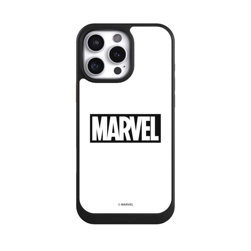 iPhone 16 Pro Max NIVOcore Marvel Logo White