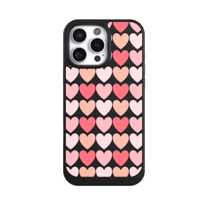 iPhone 16 Pro Max NIVOcore Coeurs d'ombres roses