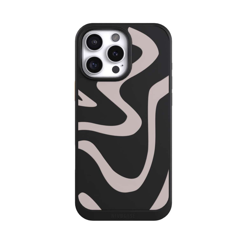 iPhone 16 Pro Max NIVOcore Linien Wellig Transparent