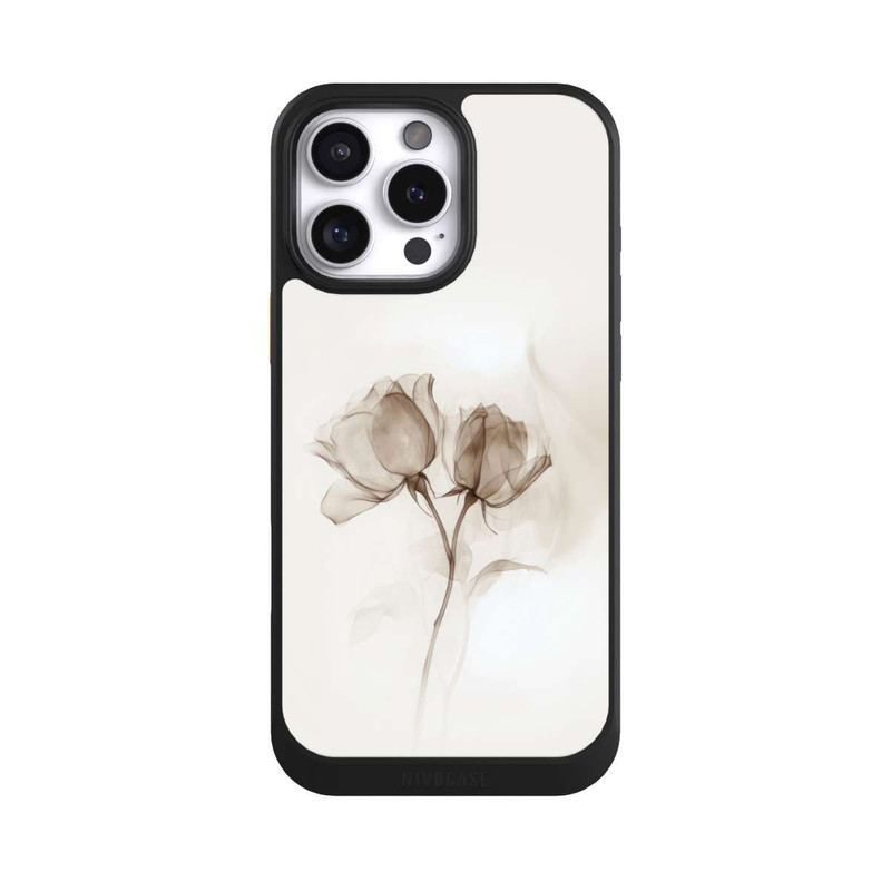 iPhone 16 Pro Max NIVOcore Braune Rose Blume Nebel