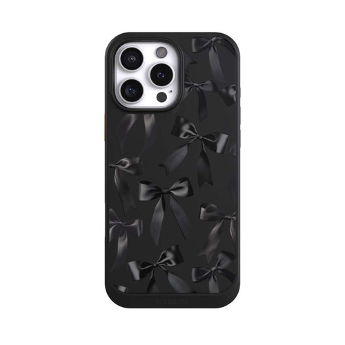 Apple iPhone 16 Pro Max NIVOcore Schwarze Satinschleifen