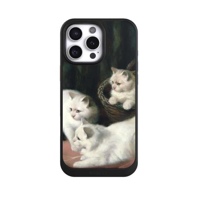 iPhone 16 Pro Max NIVOcore Three White Angora Kittens