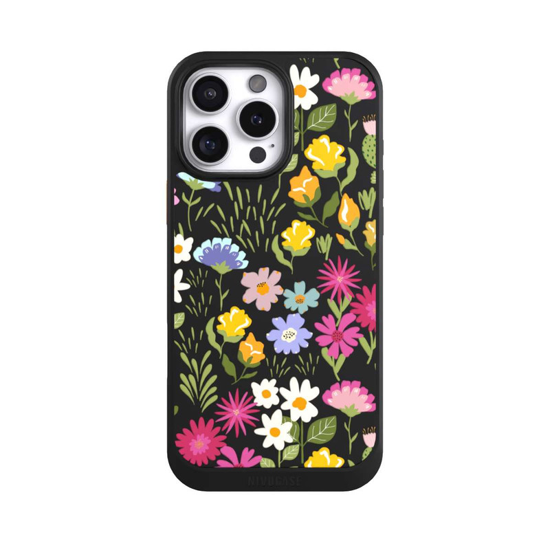 iPhone 16 Pro Max NIVOcore Bunte Sommerblumen Transparent