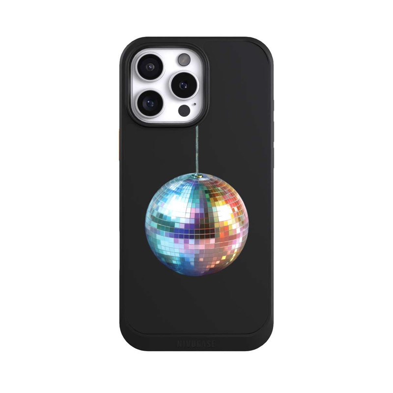 iPhone 16 Pro Max NIVOcore Disco Balls Party Blue Gold Transparent with AI