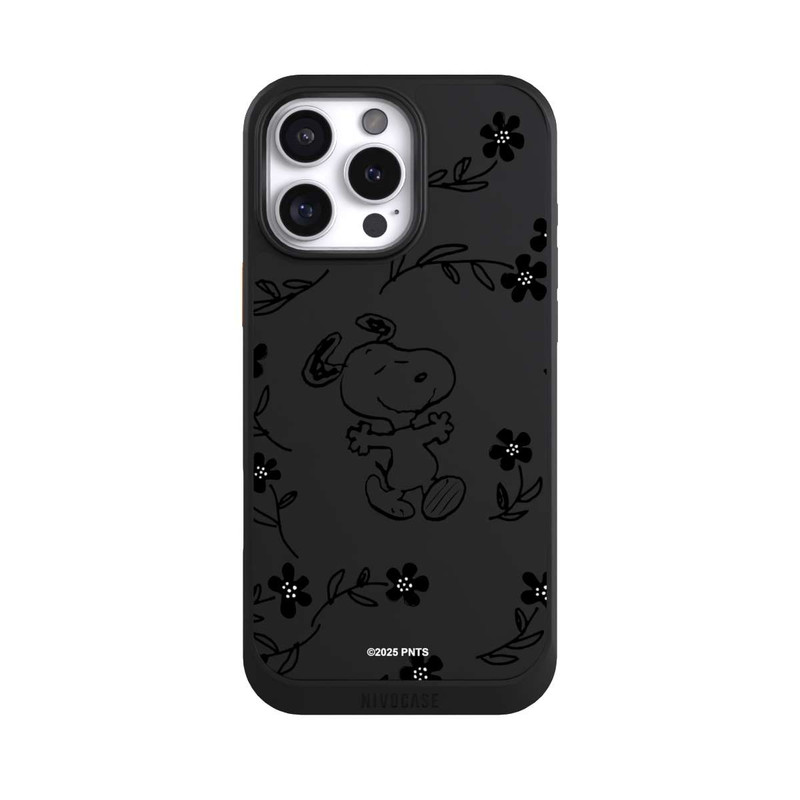 iPhone 16 Pro Max NIVOcore Snoopy und Flowers Transparent