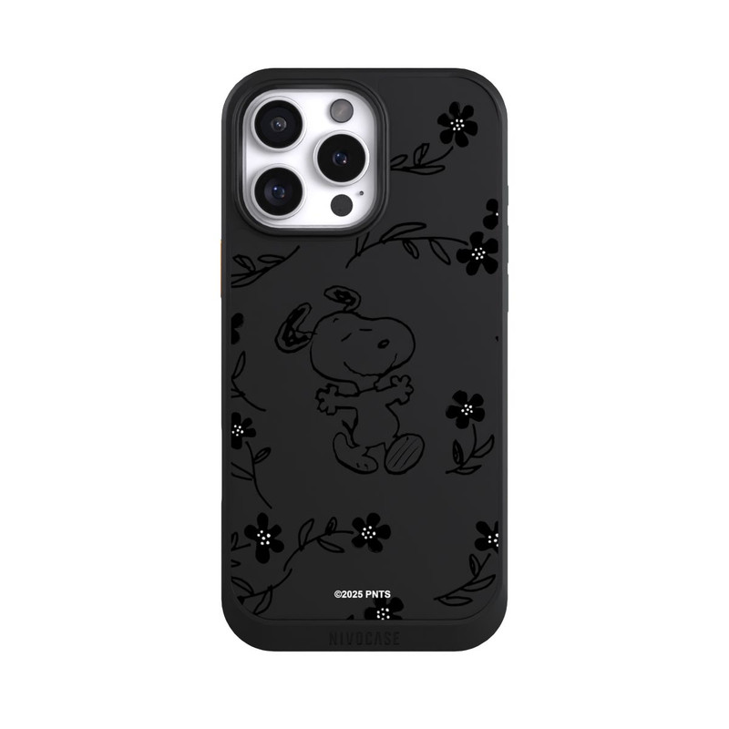 iPhone 16 Pro Max NIVOcore Snoopy und Flowers Transparent