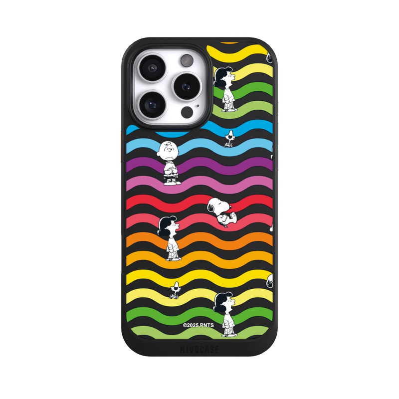 iPhone 16 Pro Max NIVOcore Snoopy Pattern Rainbow Transparent