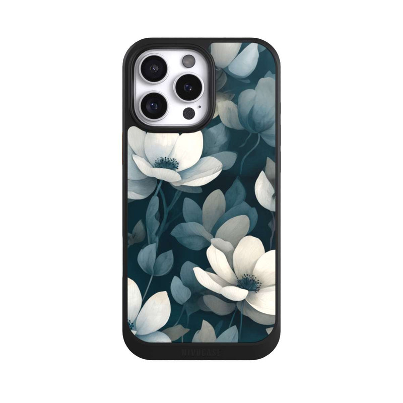 iPhone 16 Pro Max NIVOcore Negative Flower Petrol White with AI